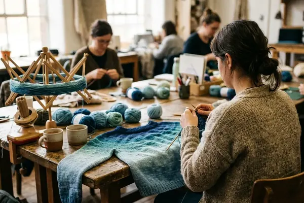 Fading Hand-Dyed Yarns: A Sweater Project Case Study